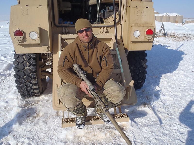 Recent winner of the 2018 Vortex Extreme Invitational, Garrett Grover holding what appears to be a KAC M110.  Build a Basic AR-15