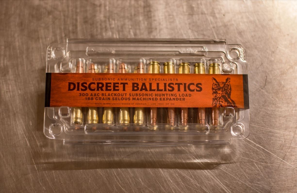 Package of Discreet Ballistics ammo ready for retail.