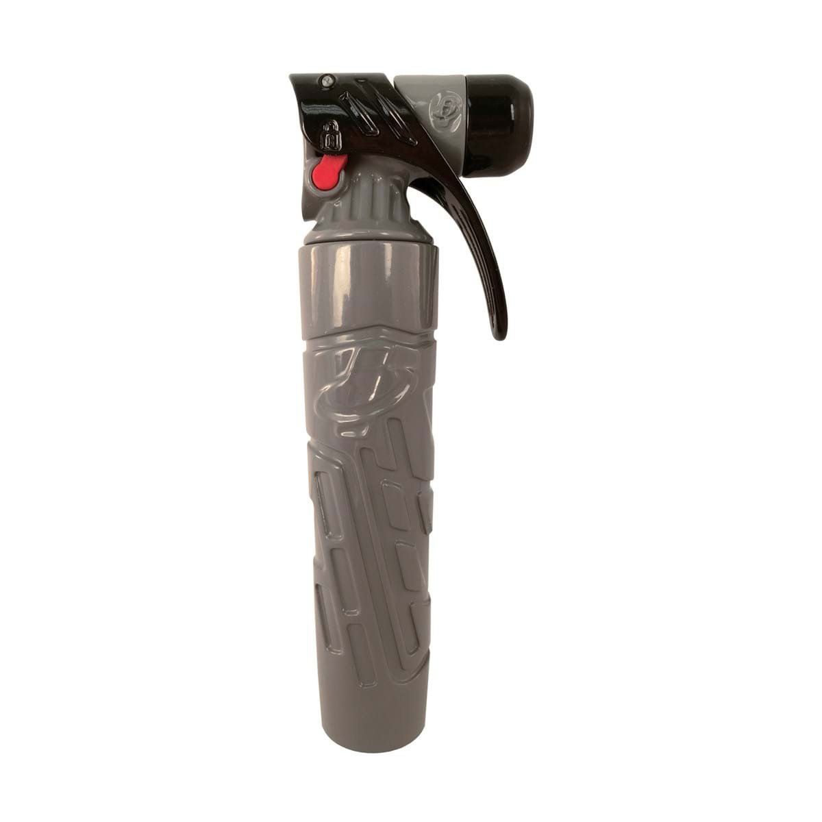 Off-the-shelf CO2 inflator used in conjunction with the Discreet Ballistics PopStop.