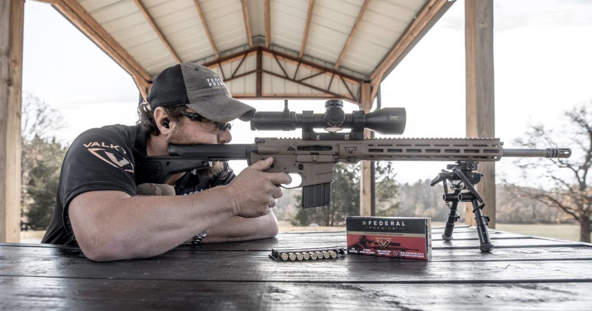 James Gilliland at the range with a .224 Valkyrie