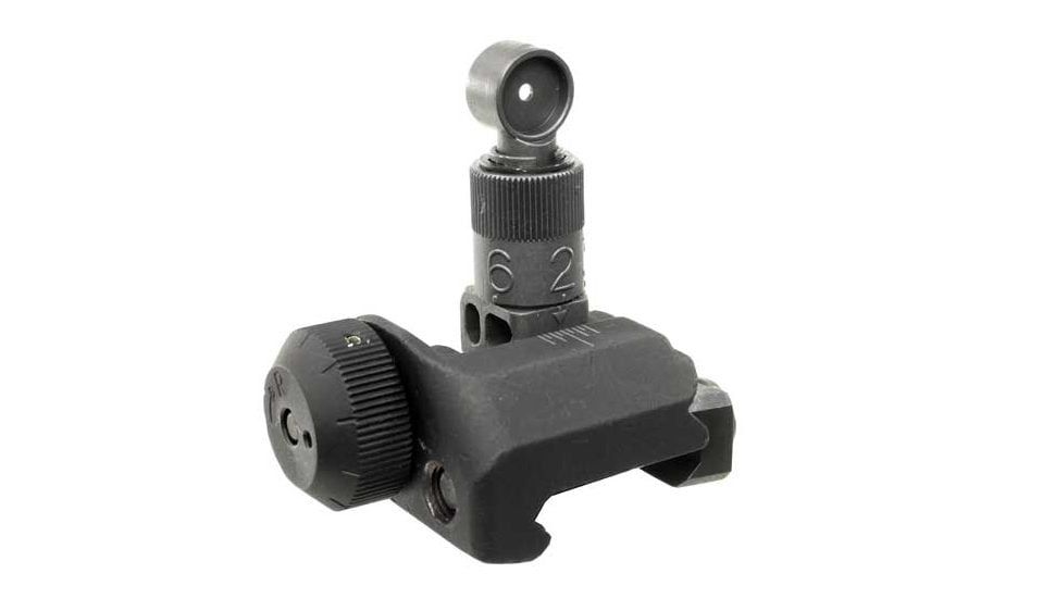 Knights Armament Folding Rear Sight, 200-600 Meter Adjustable