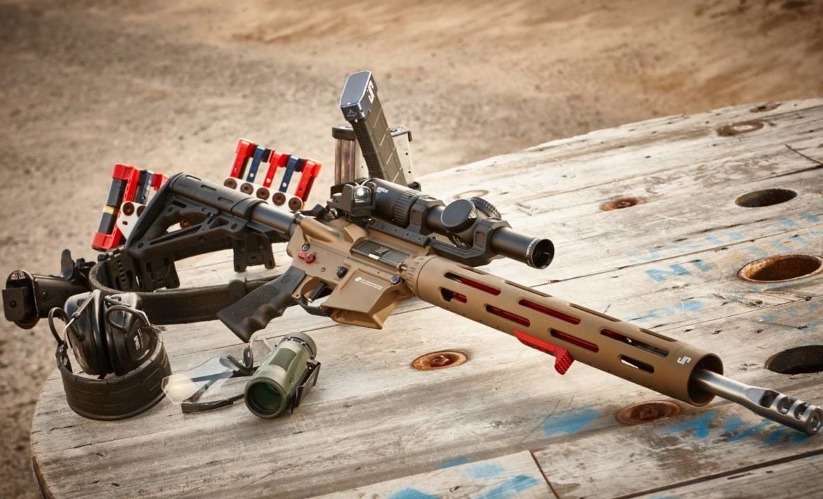 JP rifle set up for 3-gun. John Paul talks to ARBuildJunkies about the best AR-15 Upgrades